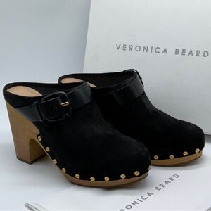 NWT Veronica Beard black Dacey clogs